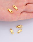 24K Gold Vermeil & 925 Silver Lobster Clasp, Solid Silver Trigger Clasp, Gold Plated Spring Clasp, Jewelry Making Findings, M/VM55