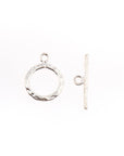 925 Silver Toggle Clasps, Solid Silver Toggle Clasp, Silver Plated Organic Toggle Clasp Set, Jewelry Supply, Jewelry Findings, M57C