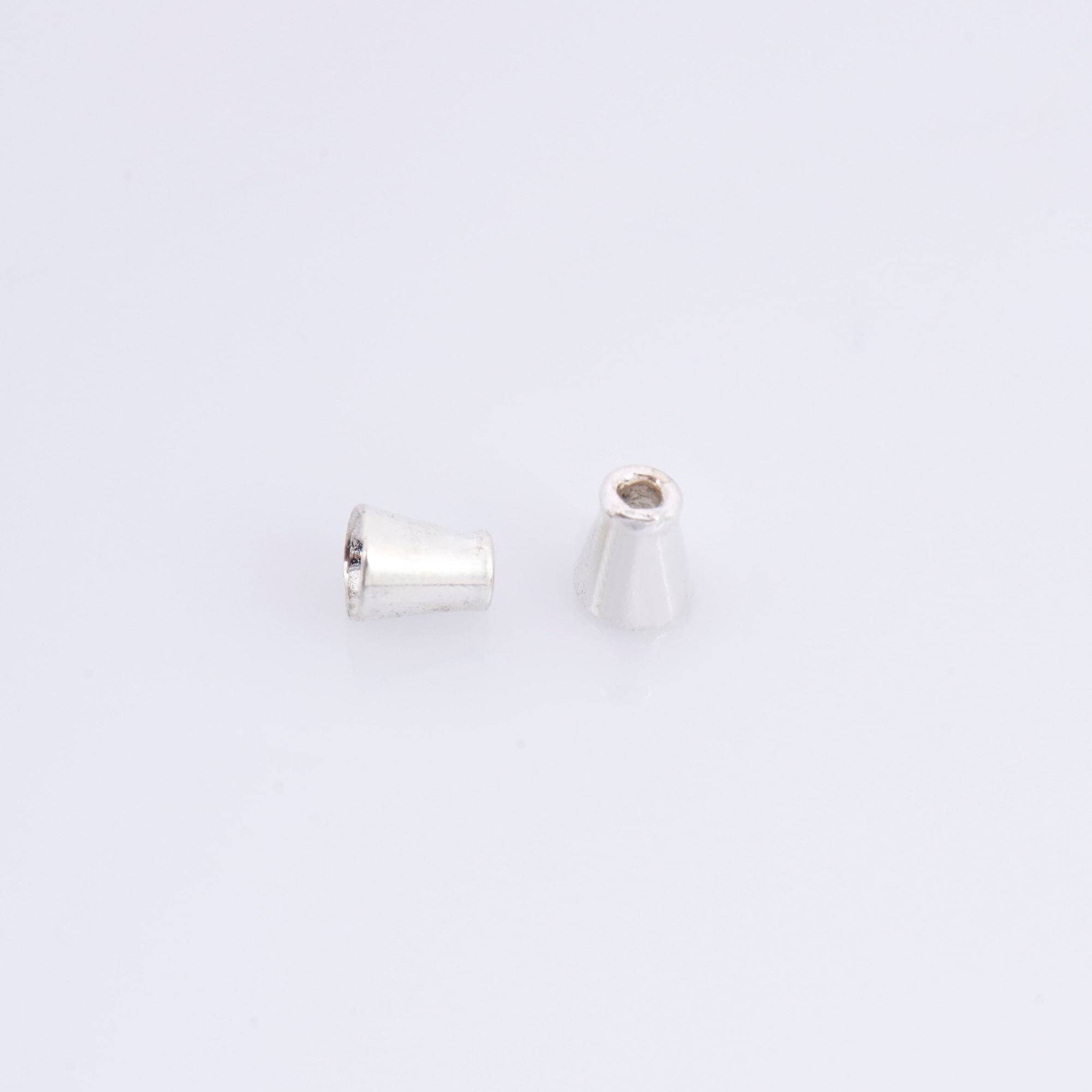 925 Sterling Silver Cone Shape Beads, Solid Silver Cone Bead Caps, Silver Plain Cone End Beads, Bead Caps For Jewelry Making, M28A