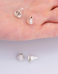 925 Sterling Silver Cone Shape Beads, Solid Silver Cone Bead Caps, Silver Plain Cone End Beads, Bead Caps For Jewelry Making, M28C