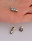 925 Sterling Silver Cone Shape Bead, Solid Silver Cone Bead Cap, Antiique Silver End Bead Cones, Pyramid Bead Caps, Jewelry Findings, M29A-C
