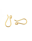 24K Gold Vermeil Ear Wires, 24K Gold Plated Earring Hooks, 925 Silver Ball Ear Wires, Earrings Making Supply, Jewelry Making Findings, VM38