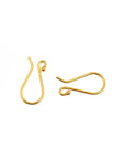 24K Gold Vermeil Ear Wires, 24K Gold Plated Earring Hooks, 925 Silver Ball Ear Wires, Earrings Making Supply, Jewelry Making Findings, VM38