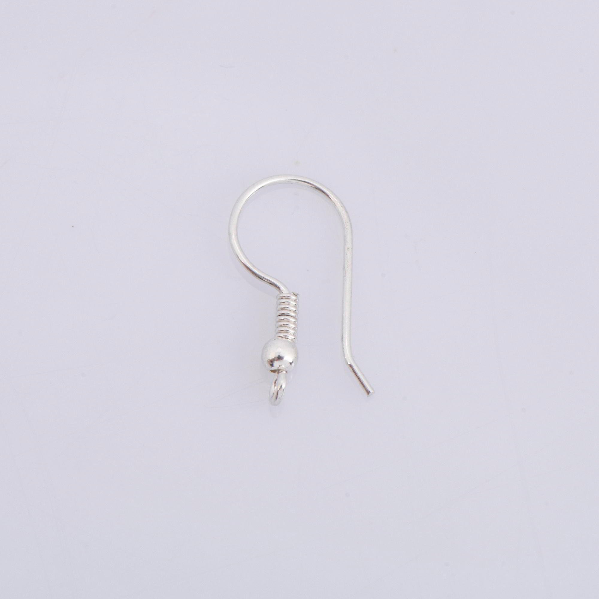 925 Sterling Silver Ear Wires, Solid Silver Earring Hooks, SilverB all Ear Wires, Earrings Making Supply, Jewelry Making Findings, M39