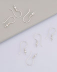 24K Gold Vermeil and 925 Sterling Silver Ear Wires, Earring Hooks, Ball Ear Wires, Earrings Making Supply, Jewelry Findings, M39/VM39