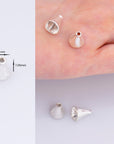 925 Sterling Silver Cone Shape Beads, Solid Silver Cone Bead Caps, Silver Plain Cone End Beads, Bead Caps For Jewelry Making, M28B