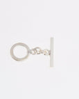 925 Sterling Silver Toggle Clasps, Solid Silver Toggle Clasp, Silver Plain Toggle Clasp Set, Jewelry Making Supplies, Jewelry Findings, M58B