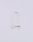 925 Sterling Silver Kidney Ear Wires, Solid Silver 6 pcs Earring Hooks, Silver Ear Wires, Earrings Making Supply, Jewelry Findings, M47