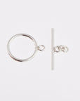 925 Sterling Silver Toggle Clasps, Solid Silver Toggle Clasp, Silver Plain Toggle Clasp Set, Jewelry Making Supplies, Jewelry Findings, M59E