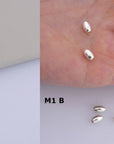 925 Sterling Silver Oval Beads, Solid 925 Rice Beads, Seamless Olive Beads, Barrel Shape Bracelet Spacer Beads, Jewelry Supplies, M1 A-F