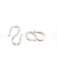 925 Sterling Silver S Clasps, Silver Hook Clasps, Solid Silver Connectors, Jewelry Making Supplies, Silver Jewelry Findings, M63A\B