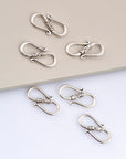 925 Sterling Silver S Clasps, Silver Hook Clasps, Antique Solid Silver Connectors, Jewelry Making Supplies, Silver Jewelry Findings, M64C