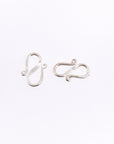 925 Sterling Silver S Clasps, Silver Hook Clasps, Antique Solid Silver Connectors, Jewelry Making Supplies, Silver Jewelry Findings, M65A