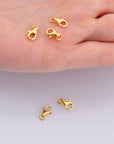24K Gold Vermeil Lobster Clasp, 925 Solid Silver Trigger Clasp, Gold Plated Spring Clasp, Jewelry Supplies, Jewelry Making Findings, VM54A