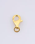 24K Gold Vermeil Lobster Clasp, 925 Solid Silver Trigger Clasp, Gold Plated Spring Clasp, Jewelry Supplies, Jewelry Making Findings, VM54C