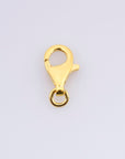 24K Gold Vermeil Lobster Clasp, 925 Solid Silver Trigger Clasp, Gold Plated Spring Clasp, Jewelry Supplies, Jewelry Making Findings, VM54D
