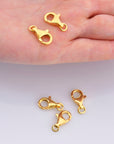 24K Gold Vermeil Clasp, 925 Sterling Silver Lobster Clasp, Trigger Clasp, Jewelry Crafting Supplies, Jewelry Making Findings, VM54ABCD