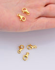 24K Gold Vermeil Clasp, 925 Sterling Silver Lobster Clasp, Trigger Clasp, Jewelry Crafting Supplies, Jewelry Making Findings, VM54ABCD