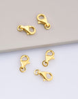 24K Gold Vermeil Clasp, 925 Sterling Silver Lobster Clasp, Trigger Clasp, Jewelry Crafting Supplies, Jewelry Making Findings, VM54ABCD