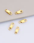 24K Gold Vermeil Lobster Clasp, 925 Solid Silver Trigger Clasp, Gold Plated Spring Clasp, Jewelry Supplies, Jewelry Making Findings, VM55B