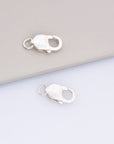 925 Sterling Silver Lobster Clasp, Solid Silver Trigger Clasp, Silver Spring Clasp, Jewelry Making Supplies, Jewelry Making Findings, M55E