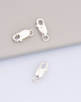 925 Sterling Silver Lobster Clasp, Solid Silver Trigger Clasp, Silver Spring Clasp, Jewelry Making Supplies, Jewelry Making Findings, M55A-E