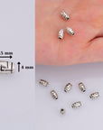 925 Sterling Silver Tube Beads, Antique Silver Barrel Shape Tube Beads, Oxidized Silver Tribal Tube Beads, Jewelry Making, M27