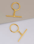 24K Gold Vermeil & 925 Silver Toggle Clasps, Silver Toggle Clasp, Gold Plated Antique Toggle Clasp Set, Jewelry Supply, M/VM60A-B