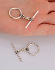 925 Sterling Silver Toggle Clasps, Solid Silver Toggle Clasp, Antique Silver Toggle Clasp Set, Jewelry Supplies, Jewelry Findings, M60A