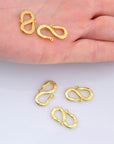 24K Gold Vermeil S Clasps, 925 Sterling Silver Hook Clasps, 24K Gold Plated Connectors, Jewelry Making Supplies, Jewelry Findings, VM63B
