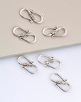 925 Sterling Silver S Clasps, Silver Hook Clasps, Antique Solid Silver Connectors, Jewelry Making Supplies, Silver Jewelry Findings, M64A-C