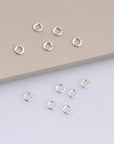925 Sterling Silver Dia 4.5mm & Ga.19 Open Jump Rings, tough, High Quality in 925 Sterling Silver, 20 Pces Jewelry Supplies, Findings M68A