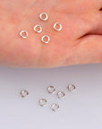 925 Sterling Silver Dia 4.5mm & Ga.19 Open Jump Rings, tough, High Quality in 925 Sterling Silver, 20 Pces Jewelry Supplies, Findings M68A