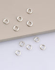 925 Sterling Silver Dia 5mm & Ga.18 Open Jump Rings, tough, High Quality in 925 Sterling Silver, Jewelry Supplies, 10 Pces, Findings, M68 B