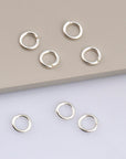 925 Sterling Silver Dia 9.3 mm & Ga.14 Open Jump Rings, tough, High Quality in , 3 Pces, Jewelry Supplies, Findings M68 D
