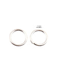 925 Sterling Silver Open Jump Rings, tough, High Quality Dia 11.5mm & Ga.14 in Silver, 3 Pces, Jewelry Supplies, Findings M68 E