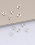 925 Sterling Silver High Quality Open Jump Rings, Solid Sterling Silver thick Open Rings, Jewelry Supplies, Findings, M68A-E
