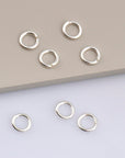 925 Sterling Silver High Quality Open Jump Rings, Solid Sterling Silver thick Open Rings, Jewelry Supplies, Findings, M68A-E