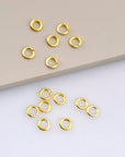 24K Gold Vermeil High Quality Open Jump Rings, 24K Gold Plated 925 Silver Thick Open Rings, Jewelry Supplies, Jewelry Findings, VM68A-E