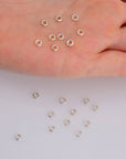 4 x 1.6 mm 925 Sterling Silver Closed Ring Separators 12 Pcs, Jewelry Supplies, Findings, M69B