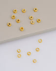 3 x 1.6 mm 925 Sterling Silver Closed Ring Separators İn 24K Gold Vermeil 20 Pcs, Jewelry Findings, VM69A