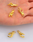 24K Gold Vermeil Eagle Claws, 925 Solid Silver Dragons Claw Charms, 24K Gold Plated Eagle Claw Pendant, Jewelry Making Findings, VM73