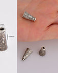 925 Sterling Silver Cone Shape Bead, Solid Silver Cone Bead Cap, Antiique Silver End Bead Cones, Pyramid Bead Caps, Jewelry Findings, M29A-C