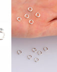 925 Sterling Silver High Quality Open Jump Rings, Solid Sterling Silver thick Open Rings, Jewelry Supplies, Findings, M68A-E