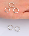 925 Sterling Silver Open Jump Rings, tough, High Quality Dia 11.5mm & Ga.14 in Silver, 3 Pces, Jewelry Supplies, Findings M68 E