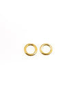 24K Gold Vermeil Dia 6.5mm & Ga.18 Open Jump Rings, tough, High Quality, 925 Silver Open Jump Rings, Jewelry Supplies, Findings, VM68C
