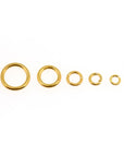 24K Gold Vermeil High Quality Open Jump Rings, 24K Gold Plated 925 Silver Thick Open Rings, Jewelry Supplies, Jewelry Findings, VM68A-E