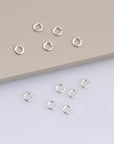 925 Silver and 24K Gold Plated Open Rings, Gold Vermeil & Sterling Open High quality Tough Jump Rings, Jewelry Supplies, M/VM68 A-E