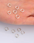 925 Silver and 24K Gold Plated Open Rings, Gold Vermeil & Sterling Open High quality Tough Jump Rings, Jewelry Supplies, M/VM68 A-E