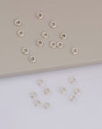 4 x 1.6 mm 925 Sterling Silver Closed Ring Separators 12 Pcs, Jewelry Supplies, Findings, M69B